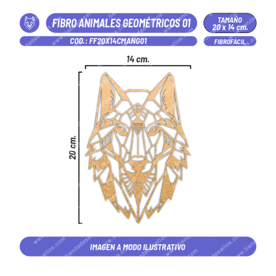 Fibrofácil Animales Geométricos 01