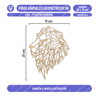 Fibrofácil Animales Geométricos 06