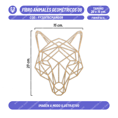 Fibrofácil Animales Geométricos 09