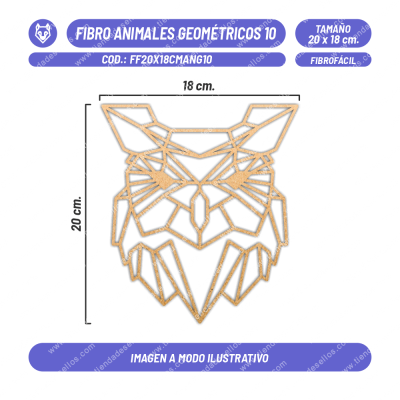 Fibrofácil Animales Geométricos 10