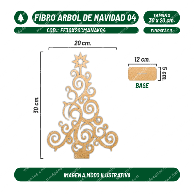 Fibrofácil Árbol de Navidad 04
