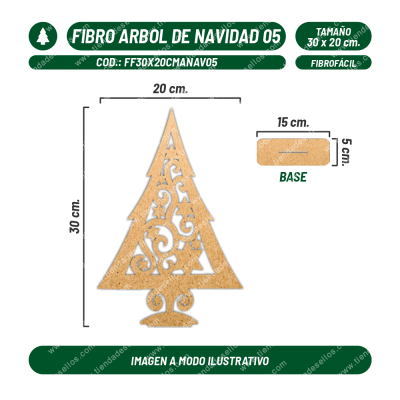 Fibrofácil Árbol de Navidad 05