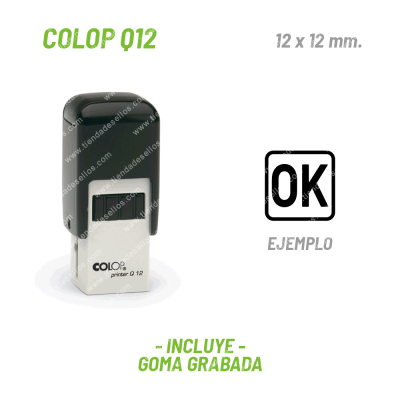 Sello Cuadrado Colop Printer Q12