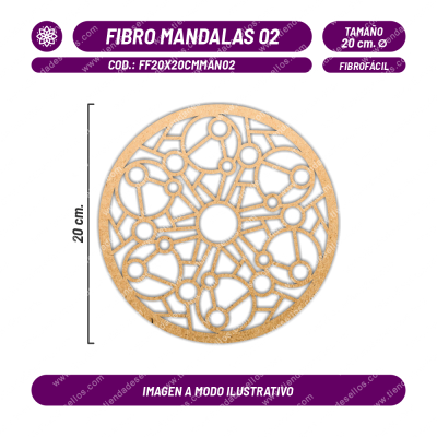 Figura Fibrofácil Mandalas 02