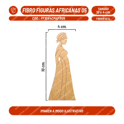 Fibrofácil Figuras Africanas 05