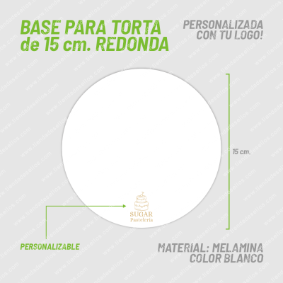 Fibrofácil Base Torta 02 de 15cm Redonda