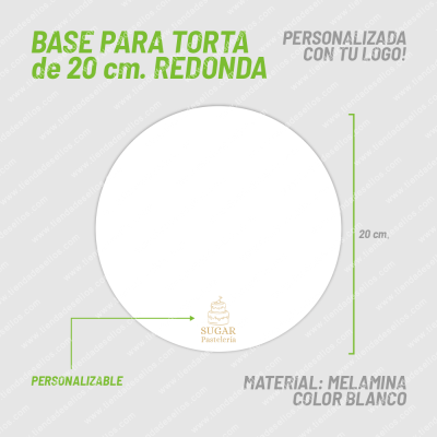 Fibrofácil Base Torta 04 de 20cm Redonda