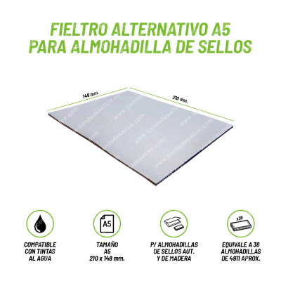 Fieltro Alternativo A5 para Almohadilla de Sellos
