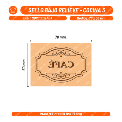 Sello Bajo Relieve - Cocina 03