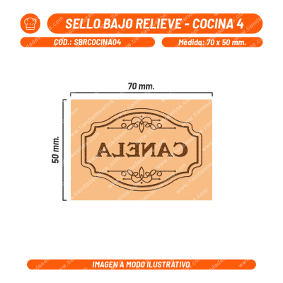 Sello Bajo Relieve - Cocina 04