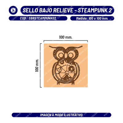Sello Bajo Relieve - Steampunk 02