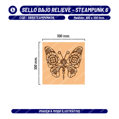 Sello Bajo Relieve - Steampunk 06