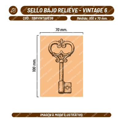 Sello Bajo Relieve - Vintage 06