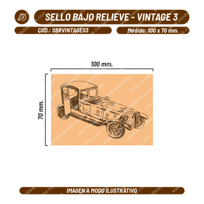 Sello Bajo Relieve - Vintage 03