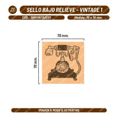 Sello Bajo Relieve - Vintage 01