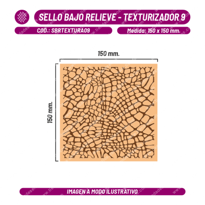 Sello Bajo Relieve - Texturizador 09