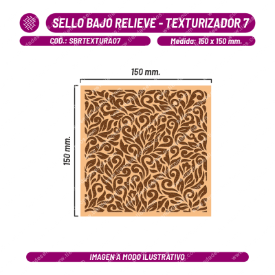 Sello Bajo Relieve - Texturizador 07