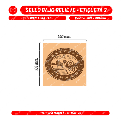 Sello Bajo Relieve - Etiqueta 02