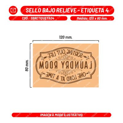 Sello Bajo Relieve - Etiqueta 04