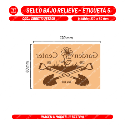 Sello Bajo Relieve - Etiqueta 05