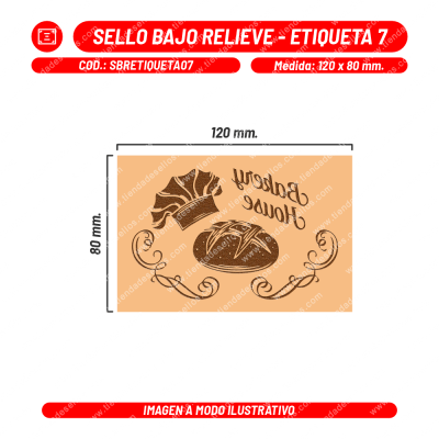 Sello Bajo Relieve - Etiqueta 07