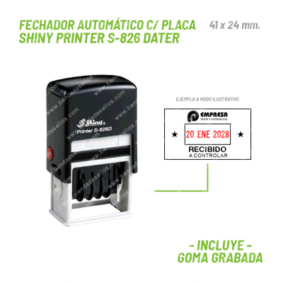 Fechador Shiny Printer S-826 Dater