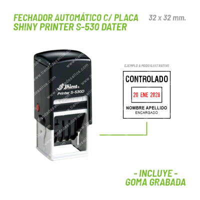 Fechador Cuadrado Shiny Printer S-530 Dater