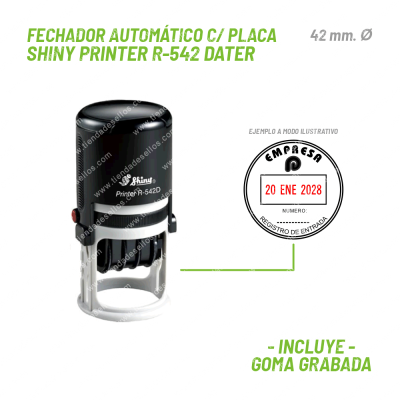 Fechador Redondo Shiny Printer R-542 Dater