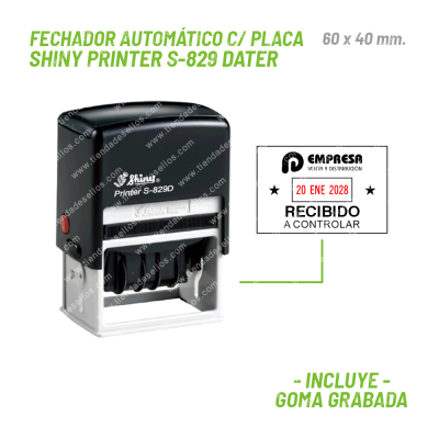 Sello Fechador Shiny Printer S-829 Dater