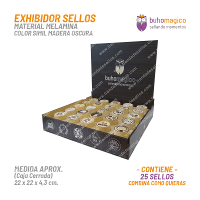 Exhibidor Buho Magico 25 Sellos