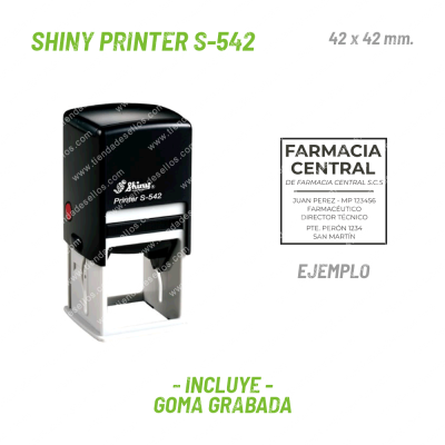 Sello Cuadrado Shiny Printer S-542