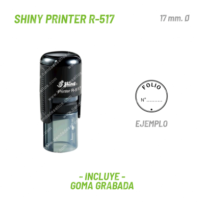 Sello Redondo Shiny Printer R-517