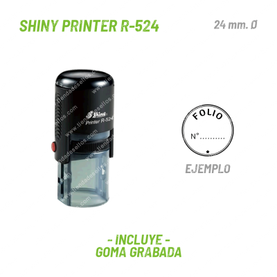 Sello Redondo Shiny Printer R-524