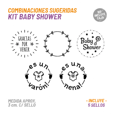 Kit 5 Sellos Baby BuhoMagico