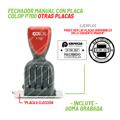 Fechador Colop P700 Otras Placas