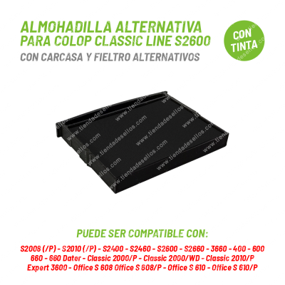 Almohadilla Alternativa para Colop S2600 Con Tinta