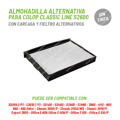 Almohadilla Alternativa para Colop S2600 Sin Tinta