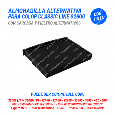 Almohadilla Alternativa para Colop S2600 Con Tinta