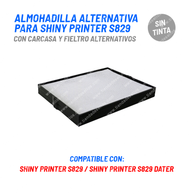 Almohadilla Alternativa para Shiny S-829 Sin Tinta