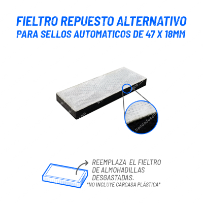 Fieltro Alternativo Sellos Automaticos de 47 x 18mm