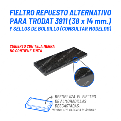 Fieltro Repuesto Alternativo Trodat 3911