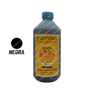 Tinta Opalo H33 Negra 450cc.