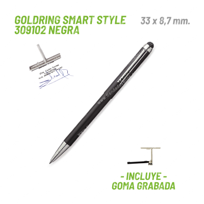 Bolígrafo Sello Goldring Smart Style 309102 Negra