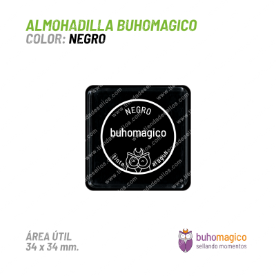 Almohadilla BuhoMagico - Negro