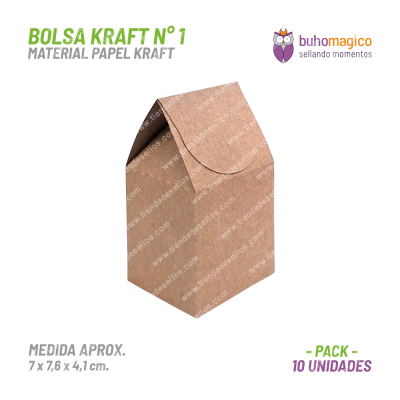 Bolsa Kraft N°1 BuhoMagico
